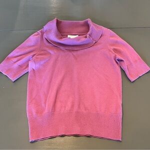 Christopher & Banks Magenta Cowl Neck Sweater